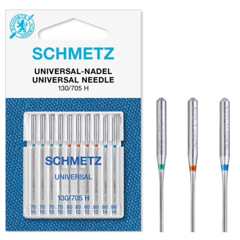 Schmetz Universeel naald 70/80/90, 10 stuks